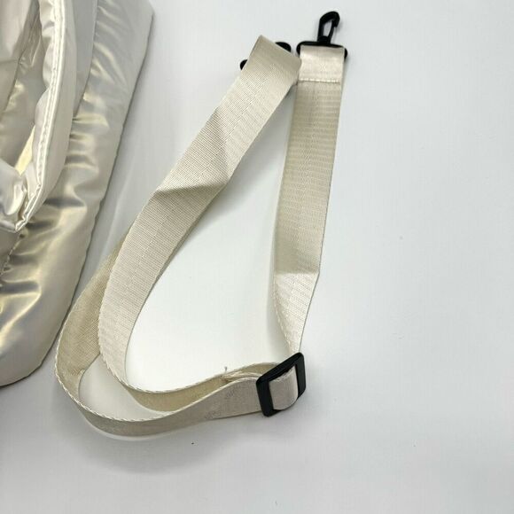 Soft Quilted Medium Tote Bag in White - Picture 6 of 7